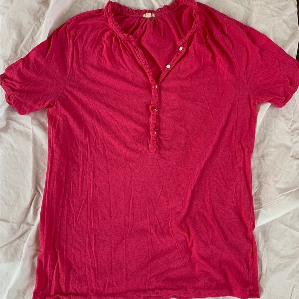 Pink Cotton Vintage J Crew Blouse